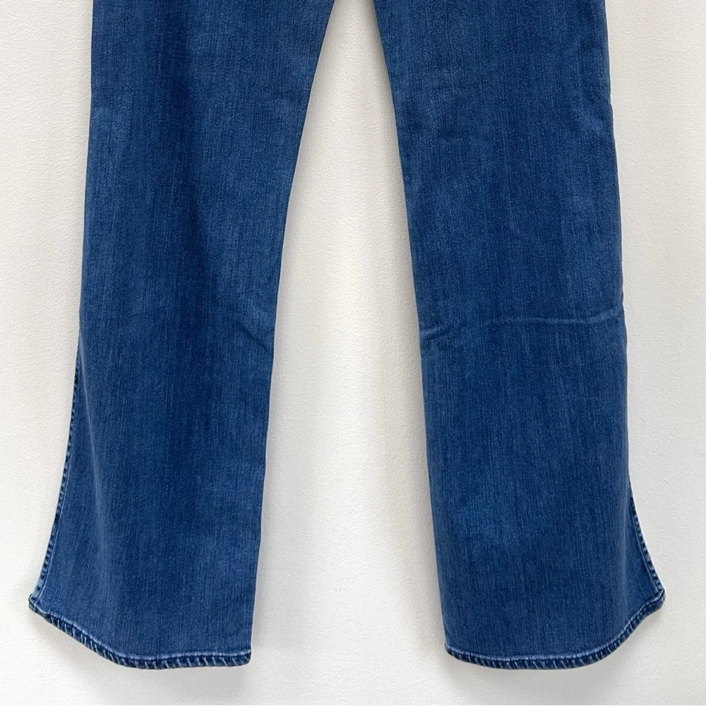 3x1 NY Adeline High Rise Wide Split Flare Jeans in Leia Medium Wash Blue Size 28